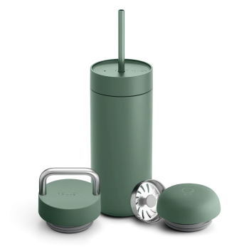 Fellow Carter Move Mug 473ml + set of 3 lids (3 in 1) - Smoke Green