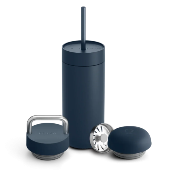 Fellow Carter Move Mug 473ml + set of 3 lids (3 in 1) - Stone Blue