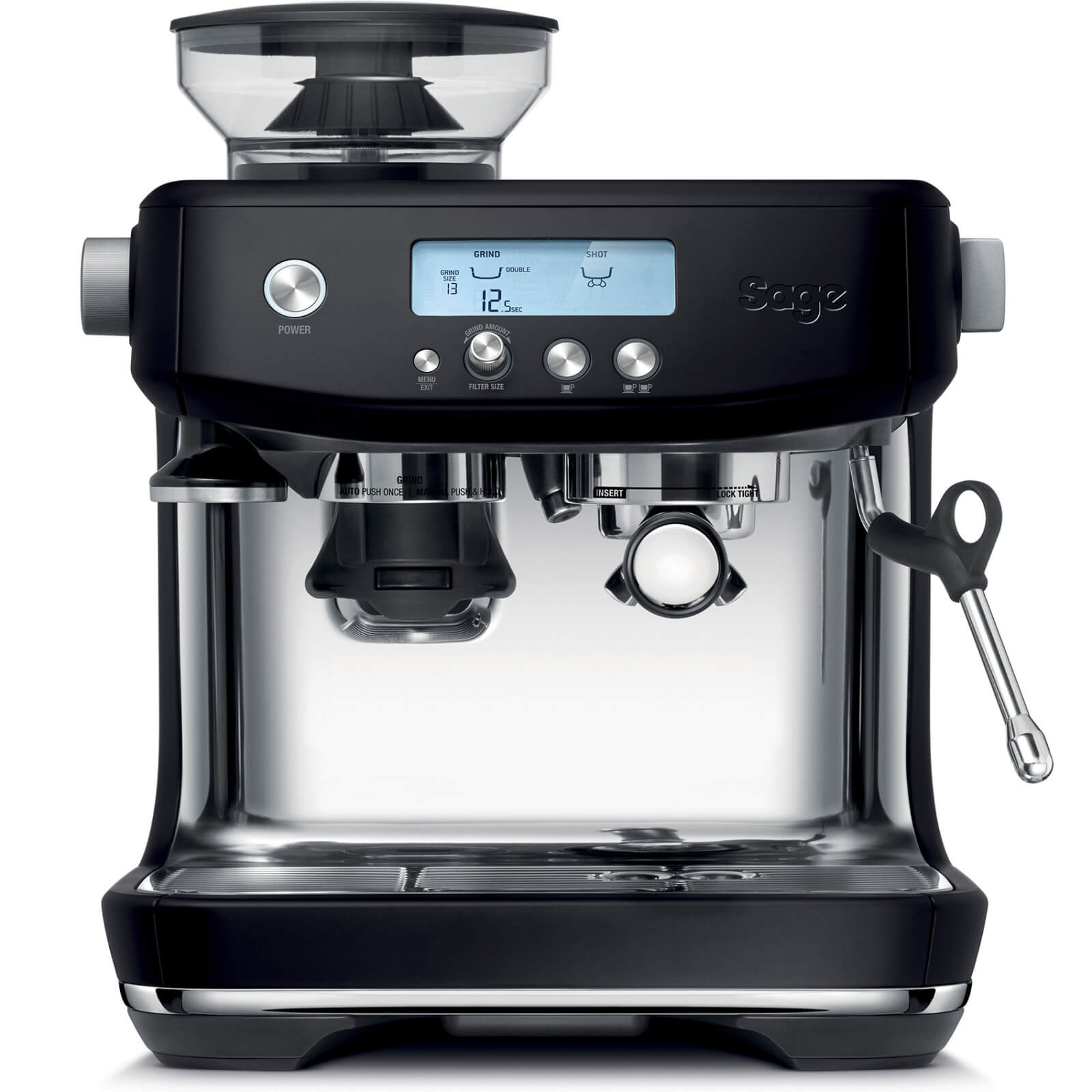 SAGE SES878BTR - THE BARISTA PRO™ Espresso Machine - Matte Black - USED