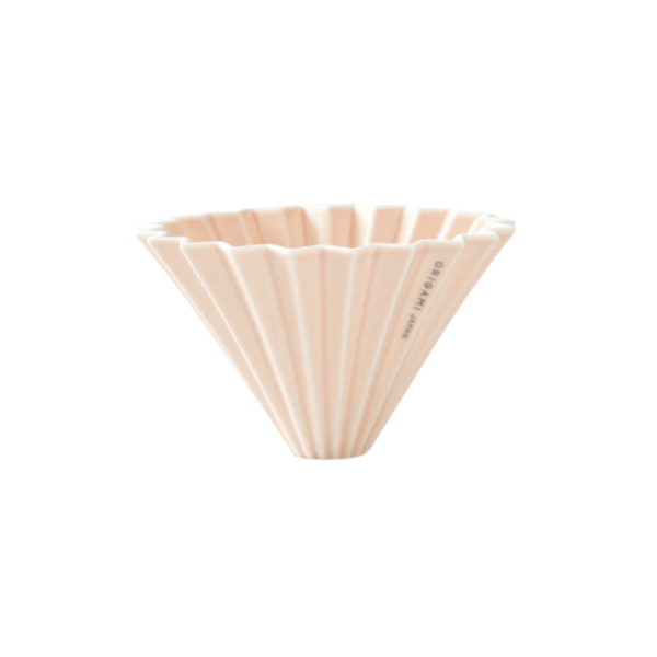 Origami ceramic dripper M - matte pink