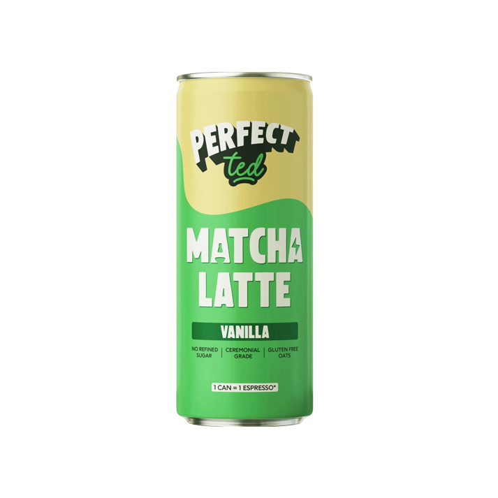 PerfectTed Healthy Energy Matcha Drink - Vanilla Latte - 250ml