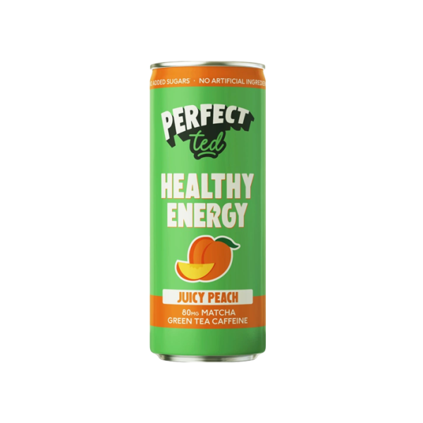 PerfectTed Healthy Energy Matcha drink - peach - 250ml