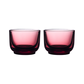 Fellow Pirch Cortado set of 2 glasses - 120 ml - Garnet