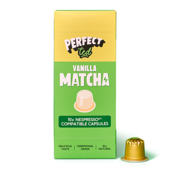 PerfectTed Matcha - vanilla - Nespresso capsules, 10 pcs./box.