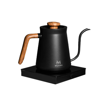 Muvna electric kettle 600ml - black + EU adapter 