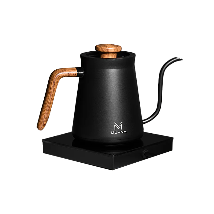 Muvna electric kettle 600ml - black + EU adapter 