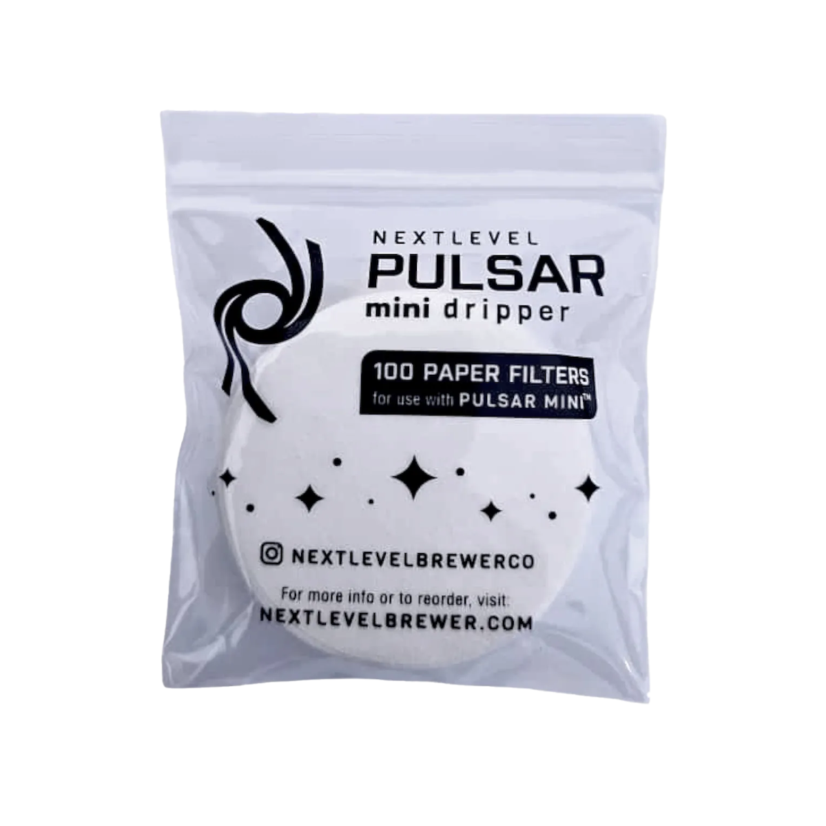 NextLevel Pulsar Mini - paper filters - 100 pcs