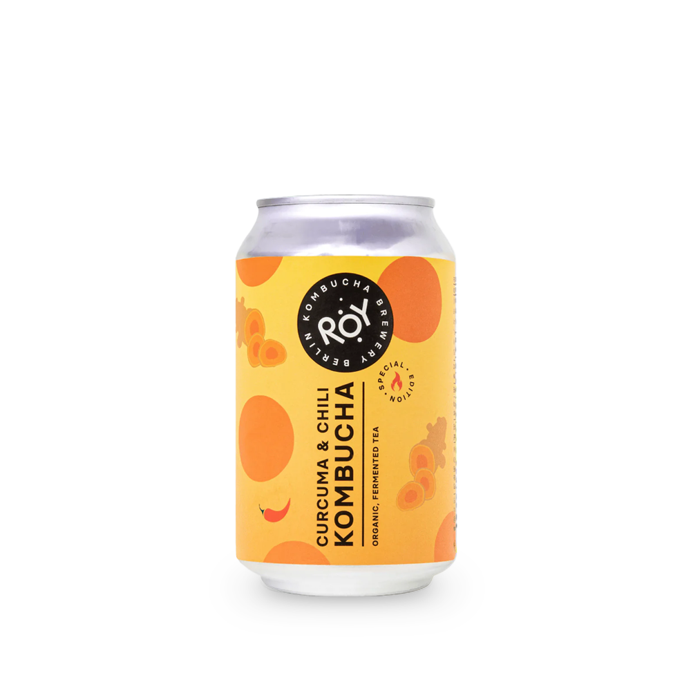 ROY | Kurkuma & chilli kombucha BIO 330ml | plechovka