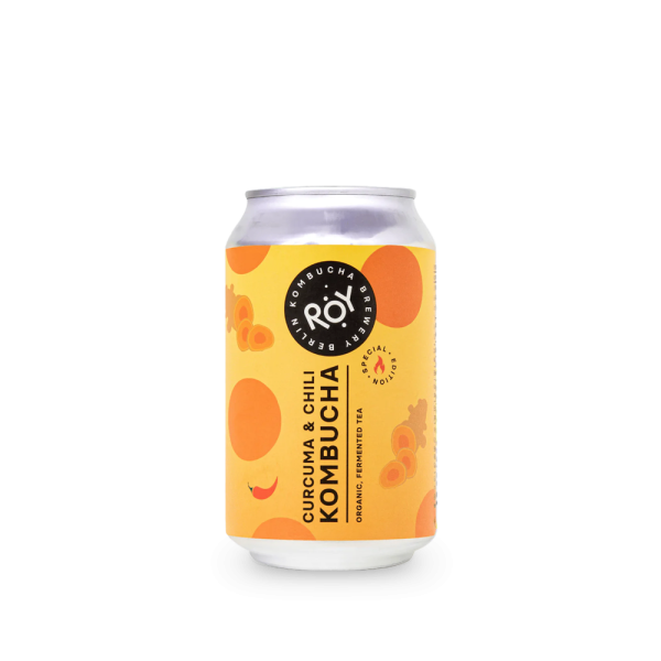 ROY | Kurkuma & chilli kombucha BIO 330ml | plechovka