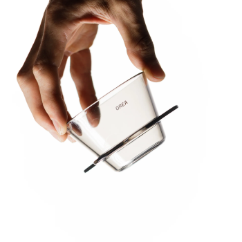 Orea O1 Brewer - Smoke Black - compact unibody flat bottom brewer