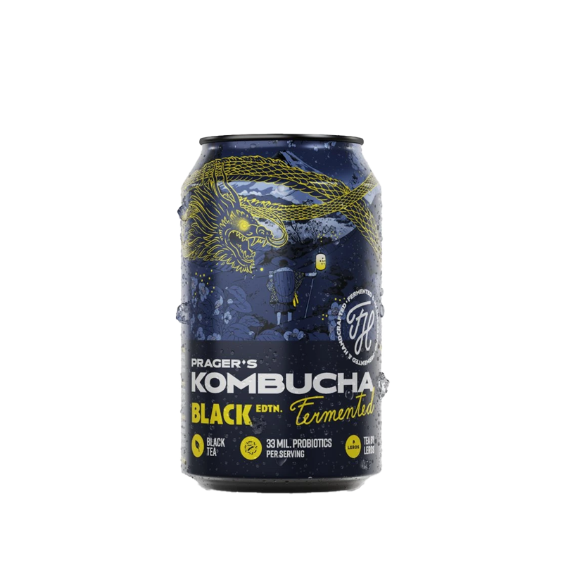 Prager's Kombucha - black edition - 330ml 
