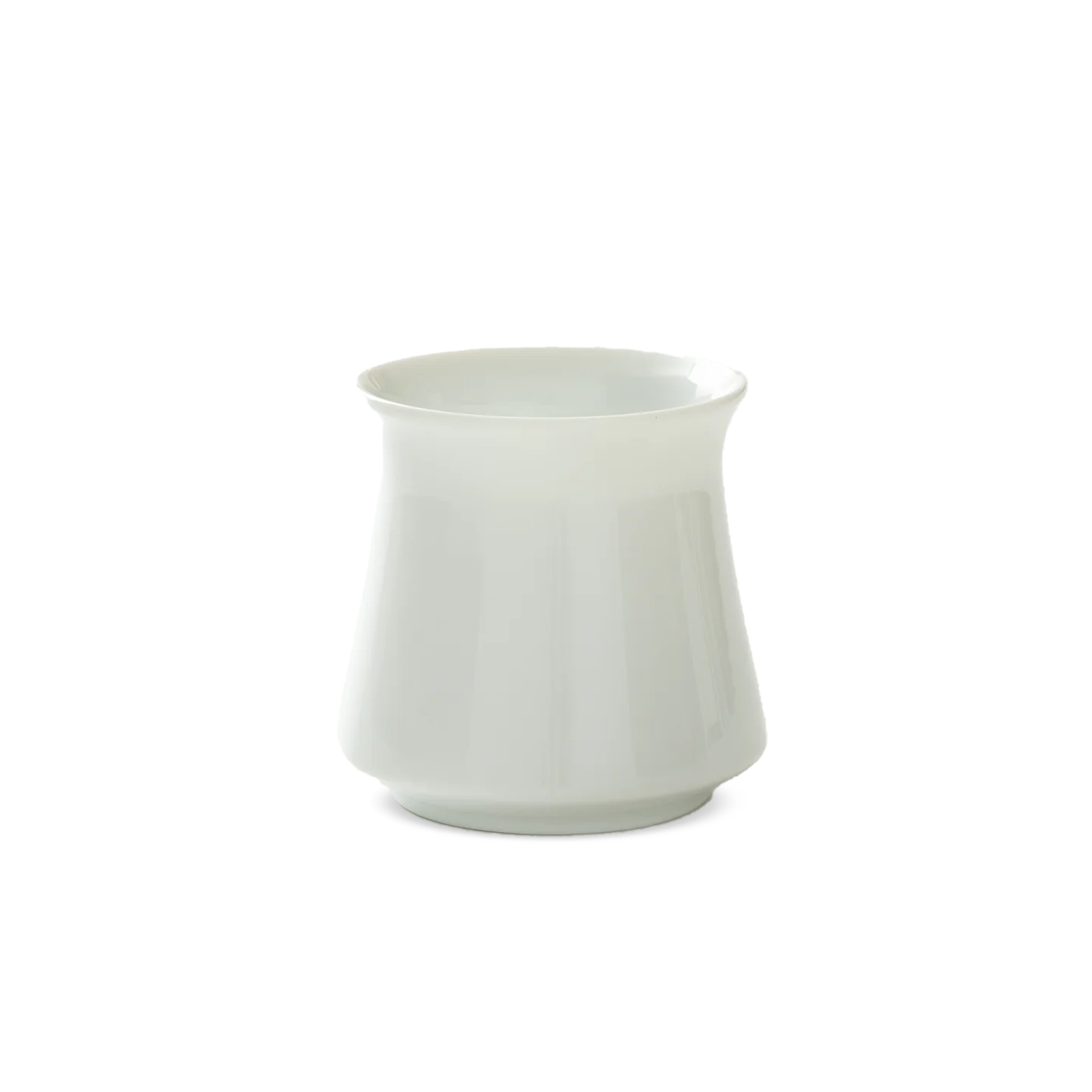 Origami Harmony Cup - porcelain mug for home and professional baristas - white