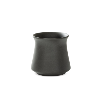 Origami Harmony Cup - porcelain mug for home and professional baristas - black