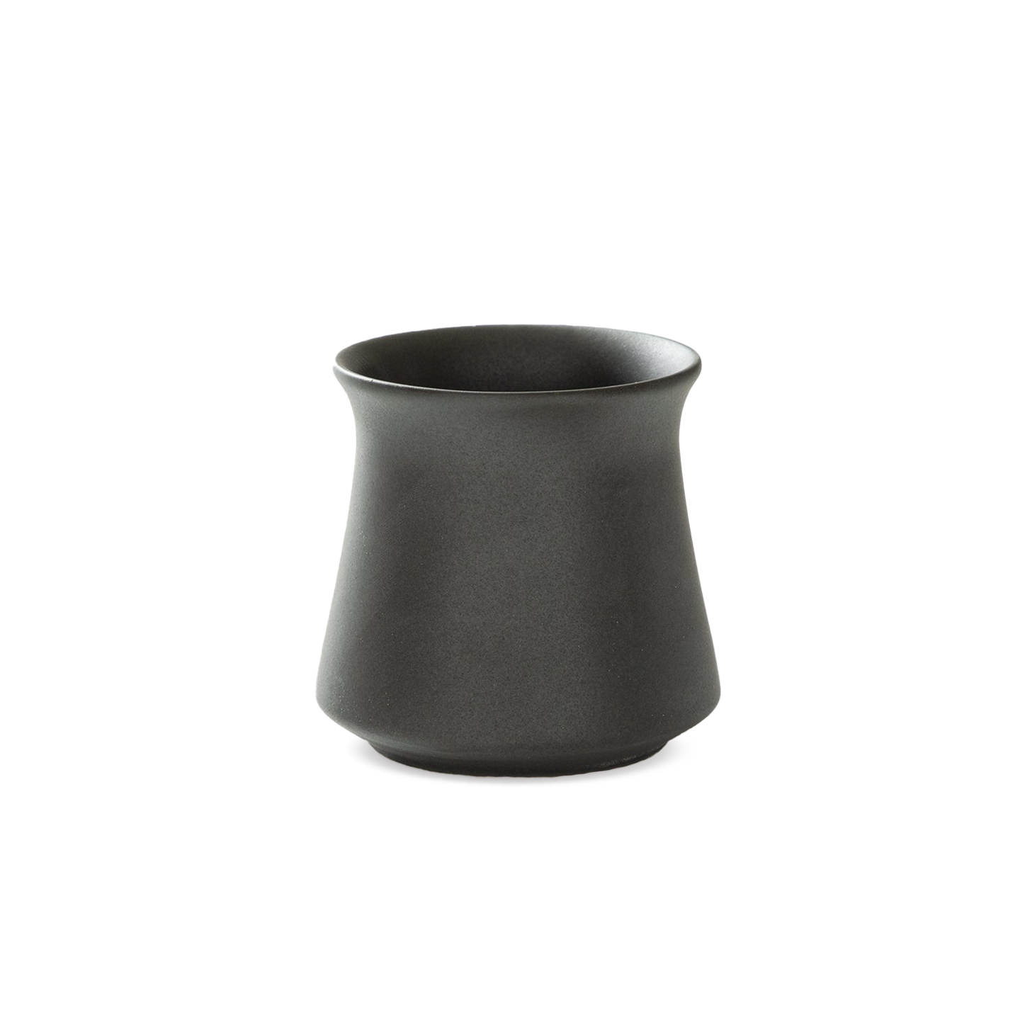 Origami Harmony Cup - porcelain mug for home and professional baristas - black