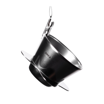 Orea O1 Brewer - RAW Steel - compact unibody flat bottom brewer