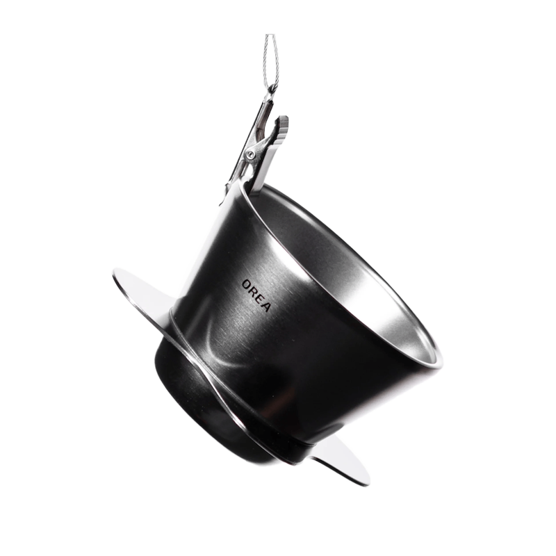 Orea O1 Brewer - RAW Steel - compact unibody flat bottom brewer