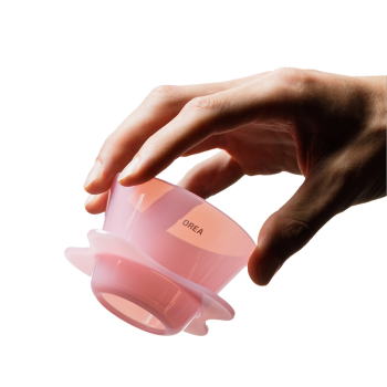 Orea O1 Brewer — Creamy Pink - compact unibody flat bottom brewer