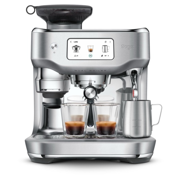 SAGE SES995BSS - ORACLE DUAL BOILER espresso coffee machine - silver