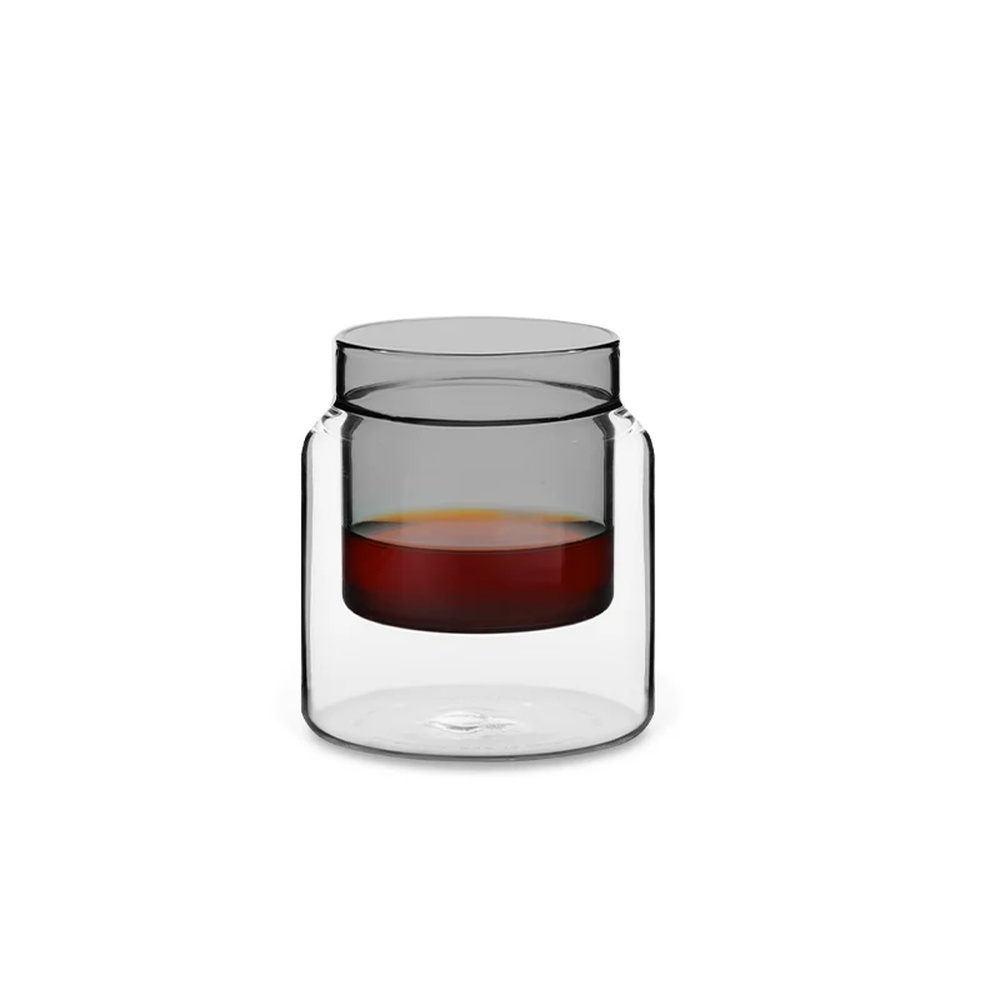 MHW-3BOMBER DW H-Shaped Double-Walled Glass - 160 ml - Black
