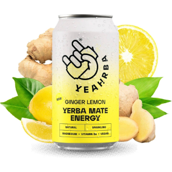 Yeahrba Natural Energy Drink - Ginger Lemon - 330 ml