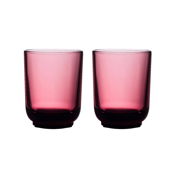 Fellow Pirch Latte Set of 2 Glasses - 325 ml - Garnet