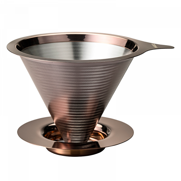 Hario Dripper V60-02 Double Mesh - pink-gold