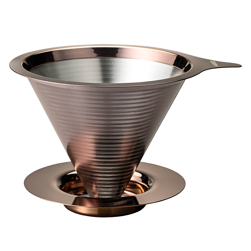 Hario Dripper V60-02 Double Mesh - pink-gold