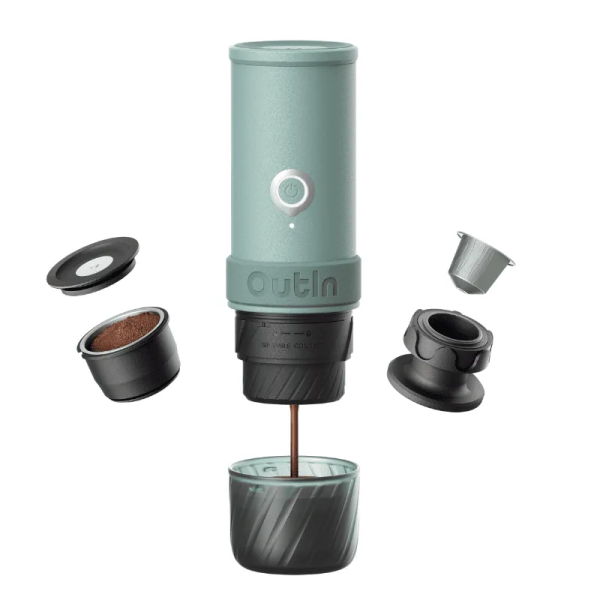 Outin Mino Portable Electric Espresso Machine - Canyon Green