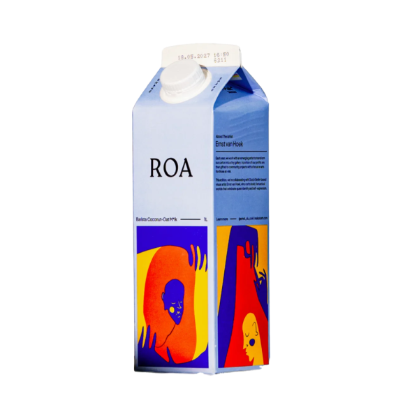 Roa Oat Barista Coconut - Oat and Coconut Drink for Baristas - 1 L