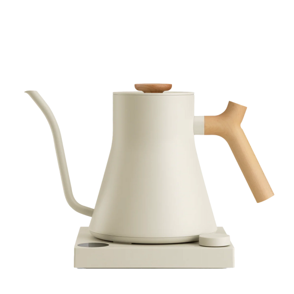 Fellow Stagg EKG PRO 0.9 L - Sesame Electric Kettle with Wooden Handle