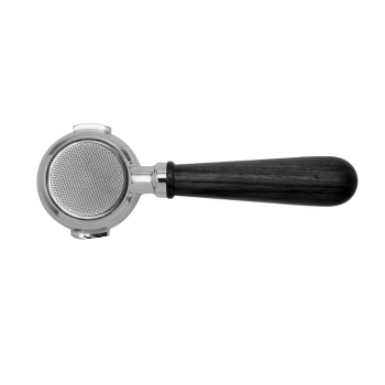 Lelit Wood Line Bottomless Portafilter - 58mm - Black Walnut