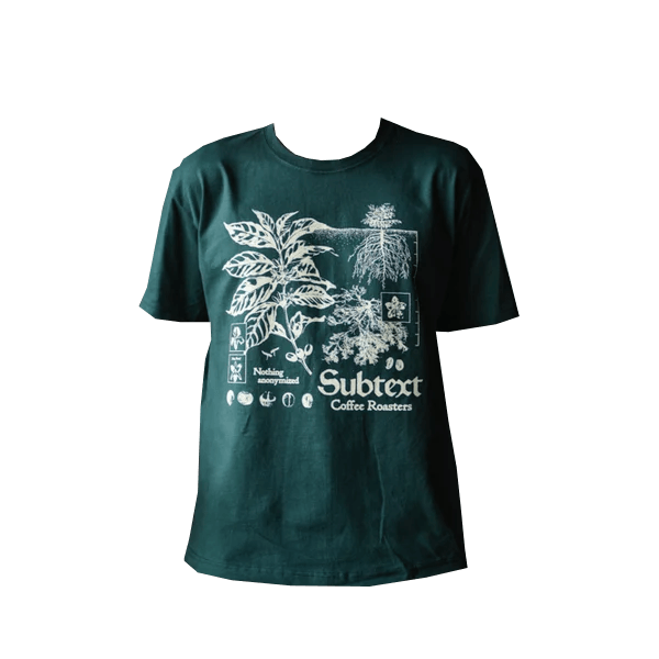 Subtext Botanical Heavyweight Tee - Printed T-shirt - Green - M