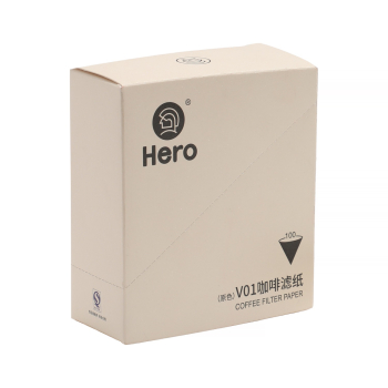 ZeroHero V01 Coffee Paper Filter—paper filters—100pcs — brown