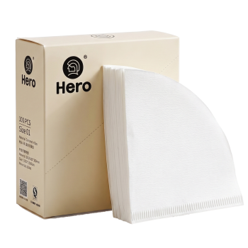 ZeroHero V02 Coffee Paper Filter—paper filters—100pcs — white