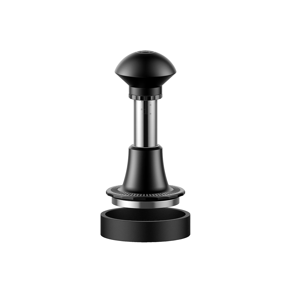 ZeroHero Sword Press Adjustment Espresso Tamper - with pressure adjustment - 58.5 mm - black