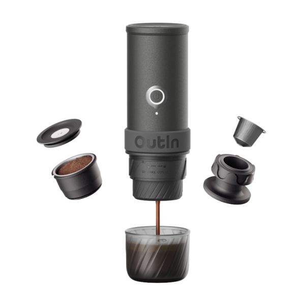 Outin Mino Portable Electric Espresso Machine - Space Grey (used)