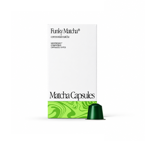 Funky Matcha Ceremonial Matcha Capsules, 10-pack