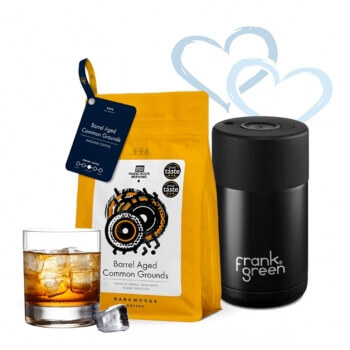 Etiopie COMMON GROUNDS + Frank Green Ceramic 295ml nerezový - černý