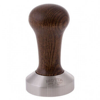 Motta 8110/M Coffee Tamper with Wooden Handle and Stainless Steel Base Diameter 52 mm 