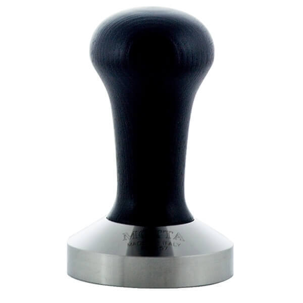 Tamper Motta 49mm - stainless steel, wood - black