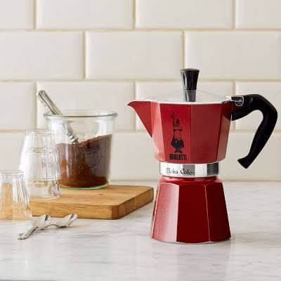 Bialetti Red Moka Express 6-Cup Espresso Maker
