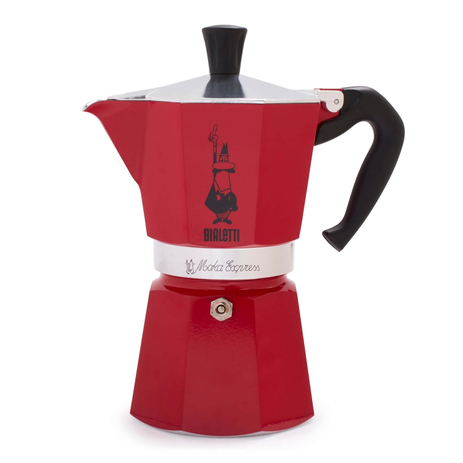 Bialetti Moka Express 6 cups - red moka kettle