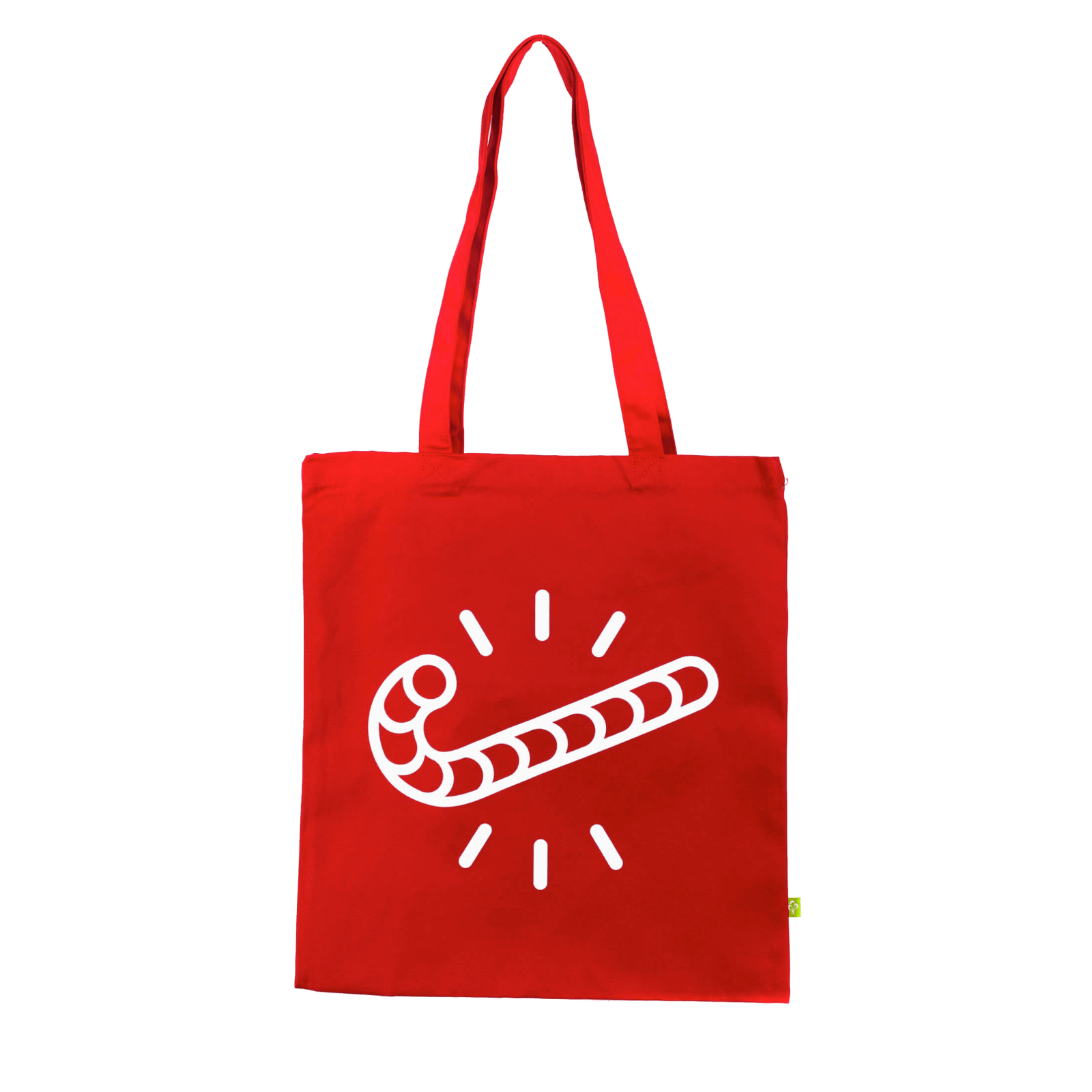 Candycane tote bag