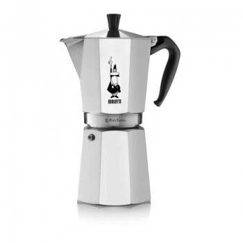 Bialetti Moka Express, Stovetop Coffee Maker, Aluminium, 9-Cup