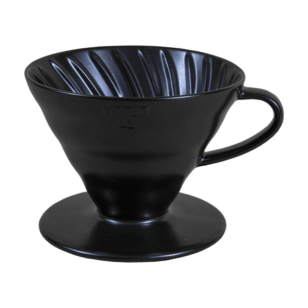 Dripper Hario V60-02 - ceramic black + 40 filters