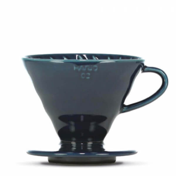 Dripper Hario V60-02 - ceramic dark blue + 40 filter