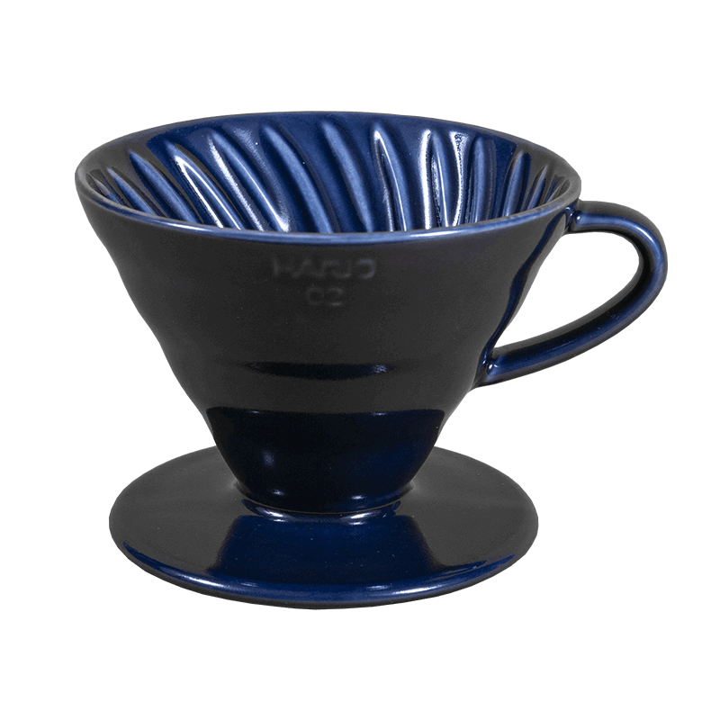 Dripper Hario V60-02 - ceramic dark blue + 40 filter