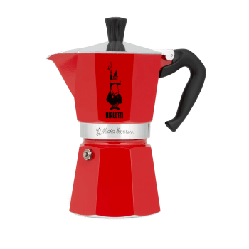 Bialetti Moka Express 3 cups - red moka pot