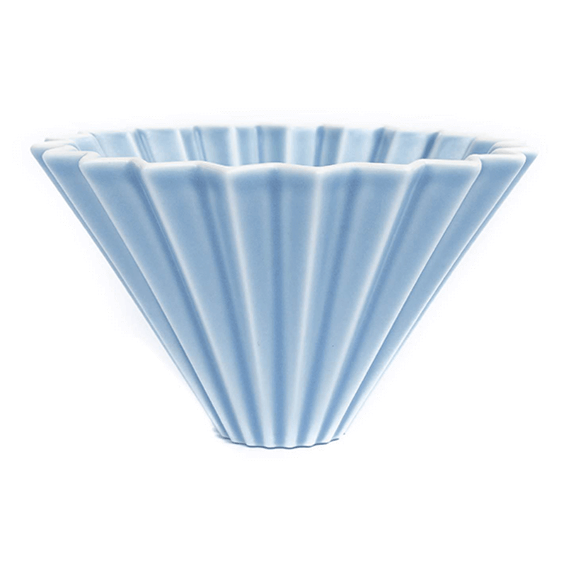 Origami dripper ceramic M - matt blue