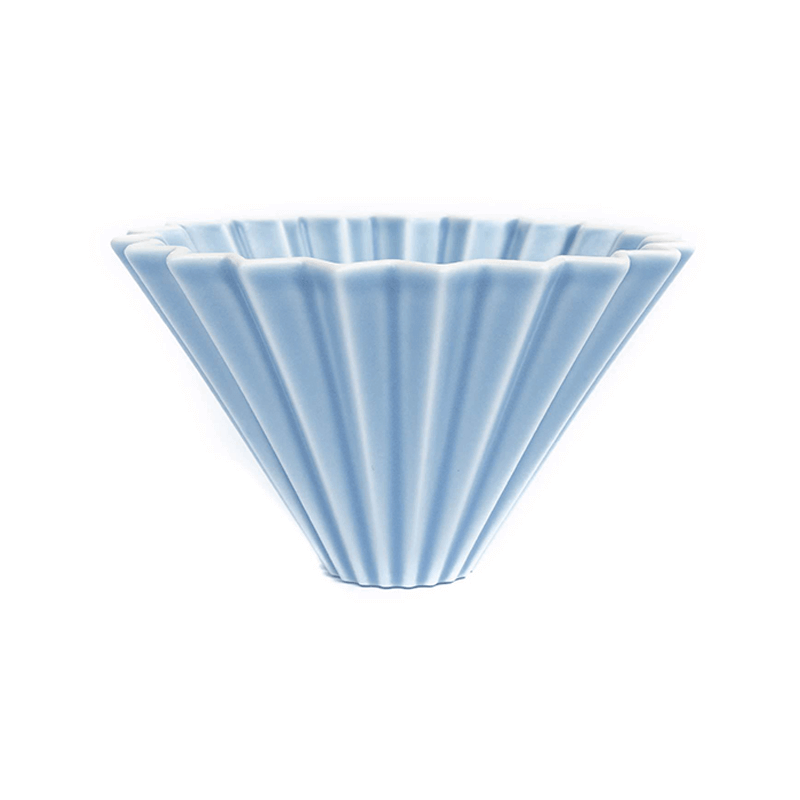 Origami dripper ceramic S - matt blue